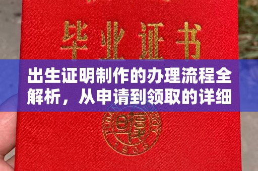 北市出生证明制作的办理流程全解析，从申请到领取的详细指南